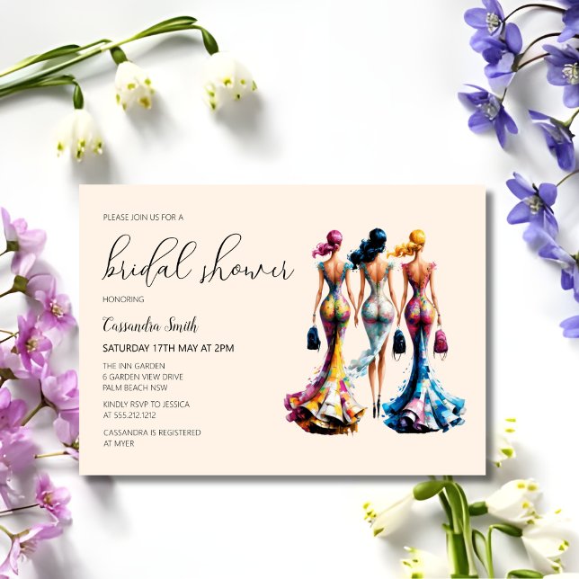 Lightweight Dressing Women Bridal Shower  Invitation (Creator Uploaded)