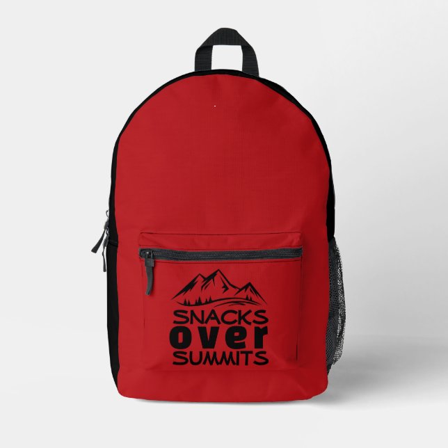 Lightweight Trail Hiking red black Backpack Gift (Front)