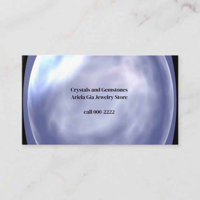 Lightworker, Gemstone, Crystals, Shop, Jewellery Business Card (Front)