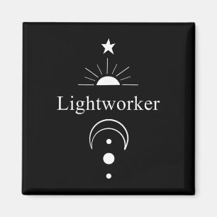Lightworker Reiki Energy Healing New Age Meditate Magnet