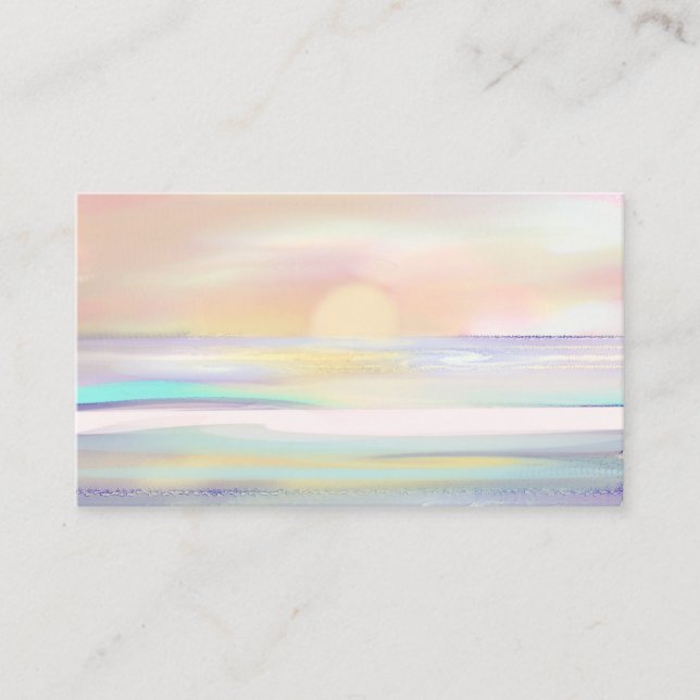 Lightworker Sunset Spiritual Business Cards (Front)