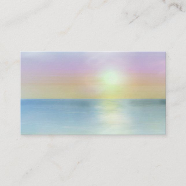 Lightworker Sunset Spiritual Business Cards (Front)