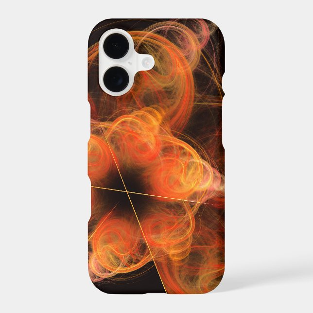 Lightworks Abstract Art Fractal of Fiery Energy (Back)