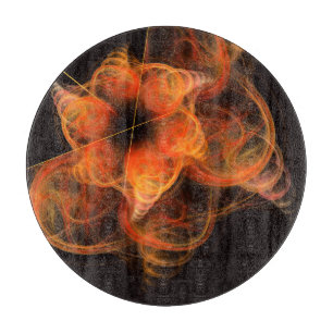 Lightworks Abstract Art Fractal of Fiery Energy Cutting Board