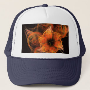 Lightworks Abstract Art Fractal of Fiery Energy Trucker Hat