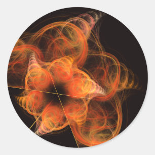 Lightworks Abstract Art Round Sticker
