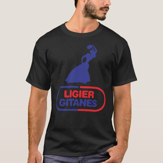 Ligier Gitanes F1 team logo 1975-1980 &x27;Gypsy d T-Shirt (Front)