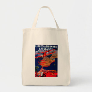 Lignes Aeriennes Latecoere Vintage Poster Tote Bag