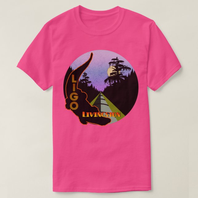 LIGO Livingston  blue TShirt (Design Front)