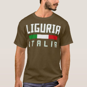 Liguria Italia Italy Typography Design T-Shirt