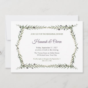 Ligurian Trattoria Rehearsal Dinner Invitation