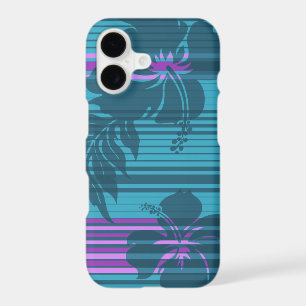 Lihue Hibiscus Stripe Hawaiian