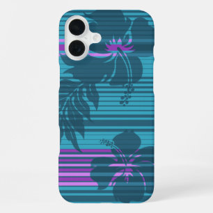 Lihue Hibiscus Stripe Hawaiian iPhone 16 Plus Case