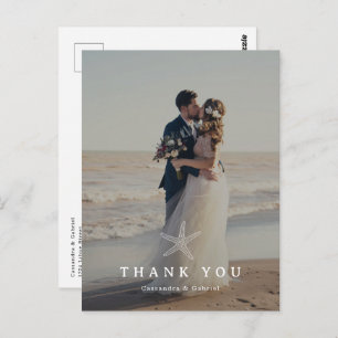 Lihue Wedding Photo Thank You Postcard