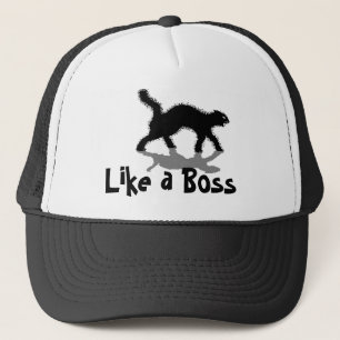 like a boss black cat funny hat