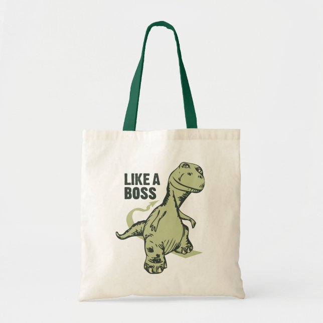 Like a Boss Dinosaur Tote Bag (Front)