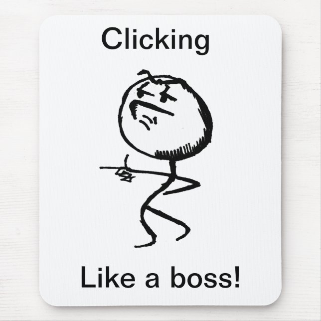 like a boss mouse pad (Front)