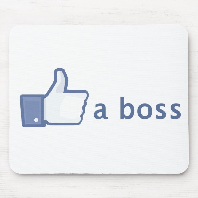 Like A Boss mousepad (Front)