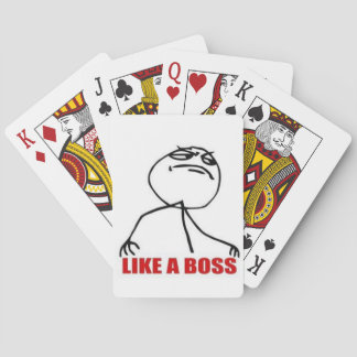 Like A Boss Playing Cards