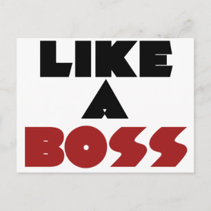 Like a Boss Postcard