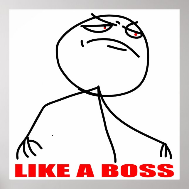 like a boss poster (Front)