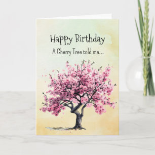 Like a Cherry Tree Spirit  Birthday Personalities  Card