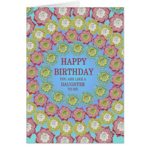 Like A Daughter To Me Birthday Crochet Flowers