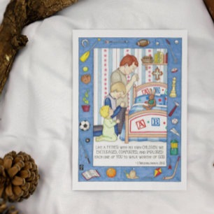 Like a Father Inspirational Postcard