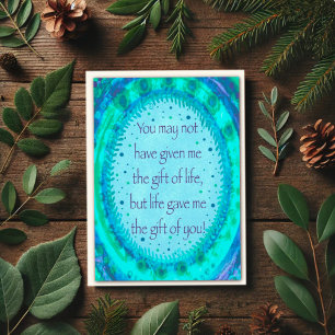 Like a Father Stepdad Modern Inspirivity Card