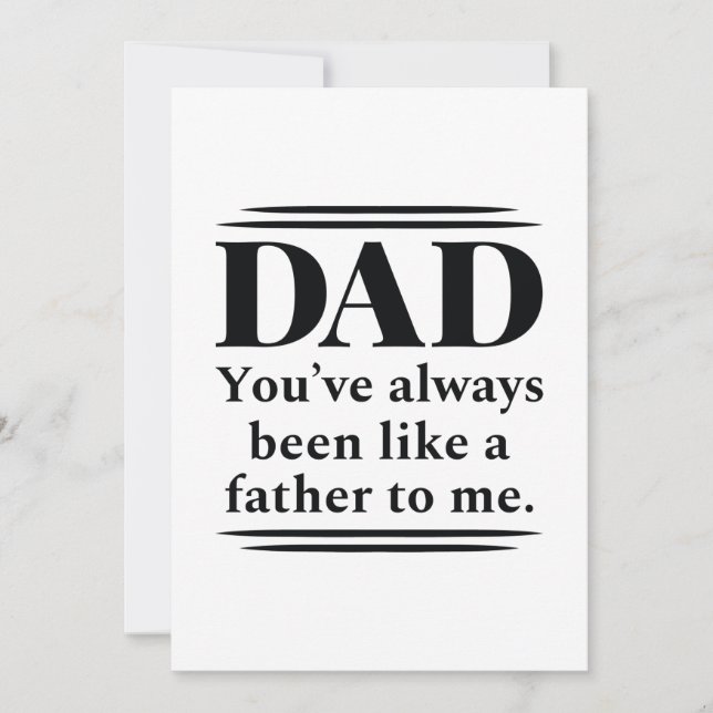 Like A Father Thank You Card (Front)