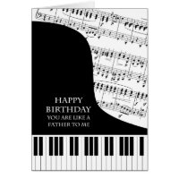 Like a Father To Me Piano and Music Birthday