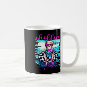 Like A Felon Retro Summer Pink Funny Trump 2024 Coffee Mug