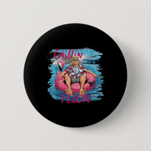 Like A Felon Summer 2024 Funny President Trump 202 6 Cm Round Badge