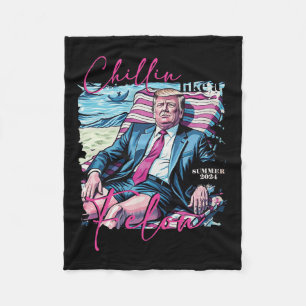 Like A Felon Summer 2024 Take America Back Trump Fleece Blanket