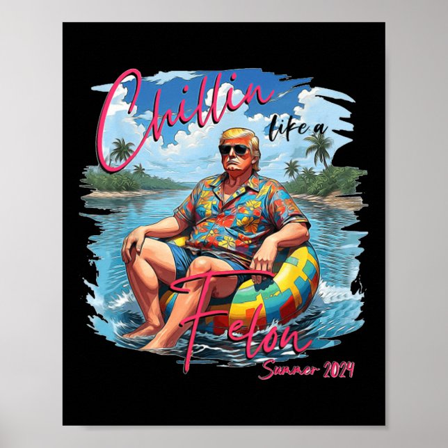 Like A Felon Trump For President 2024  Poster (Front)