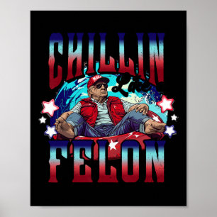 Like A Felon Trump President 2024 Take America Bac Poster