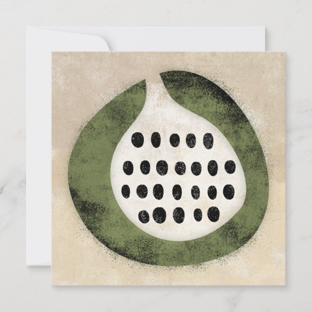 Like A Fig Or A Kiwi Greeting Card (Front)