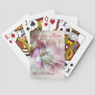 Like a Flower We All Bloom Playing Cards