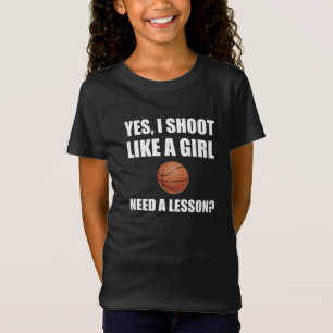Like A Girl Basketball T-Shirt