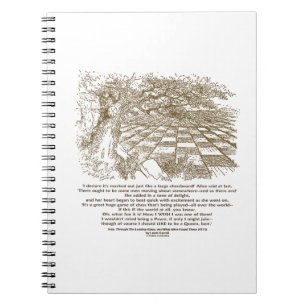 Like A Large Chessboard Game Of Chess Wonderland Spiral Notebook