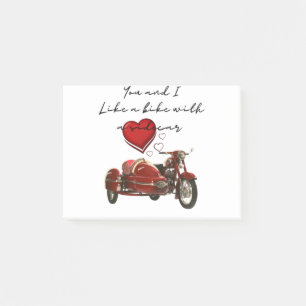 Like A Motorcycle With A Sidecar Post-it Notes