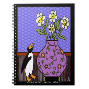 Like A Penguin To Daffodils Spiral Notebook