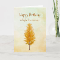 Like a Poplar Tree Spirit Birthday Personalities