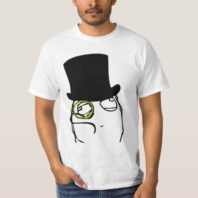 Like A Sir Rage Face Meme T-Shirt (Front)