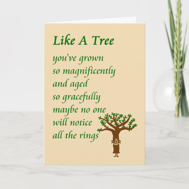 Like A Tree - The Birthday Card (Front)