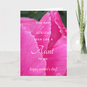 Like an Aunt Pink Peony Mother's Day Card
