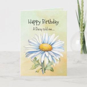 Like an Daisy Your Birthday Personalities Card