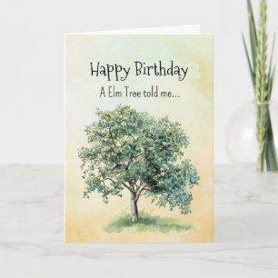 Like an Elm Tree Spirit  Birthday Personalities  Card