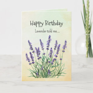Like an Lavender Your Birthday Personalities Card