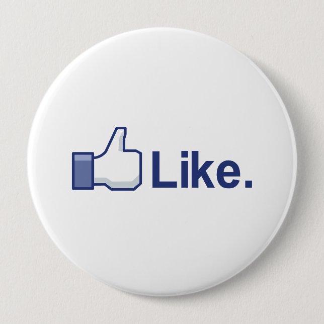 Like Bumpersticker 10 Cm Round Badge (Front)